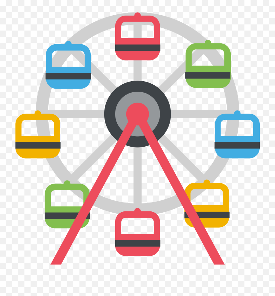 Ferris Wheel Emoji High Definition Big Picture And - Ferris Wheel Emoji Png,Emoji Level 18