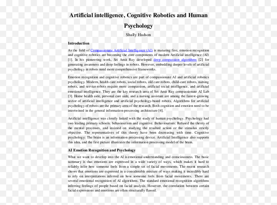 Artificial Intelligence Cognitive - Horizontal Emoji,Basic Components Of Emotion In Psychology