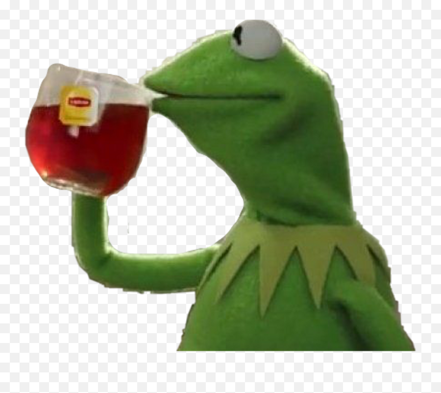 Download Kermit Tea Png - Kermit With Tea Png Emoji,Kermit Emoji