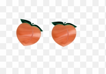Peach Earrings - Carrot Emoji,Squiggle Emoji