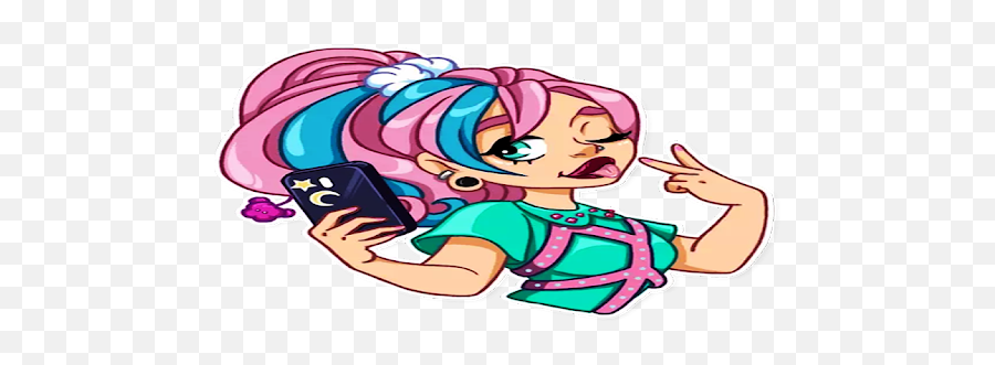 Sticker Cute Girl - Girly Wastickerapps On Windows Pc Whatsapp Girl Sticker Cartoon Emoji,Seksi Emoji