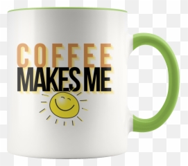 Coffee Makes Me Happy 11oz Colorful - Magic Mug Emoji,Emoticon Coffee Mugs