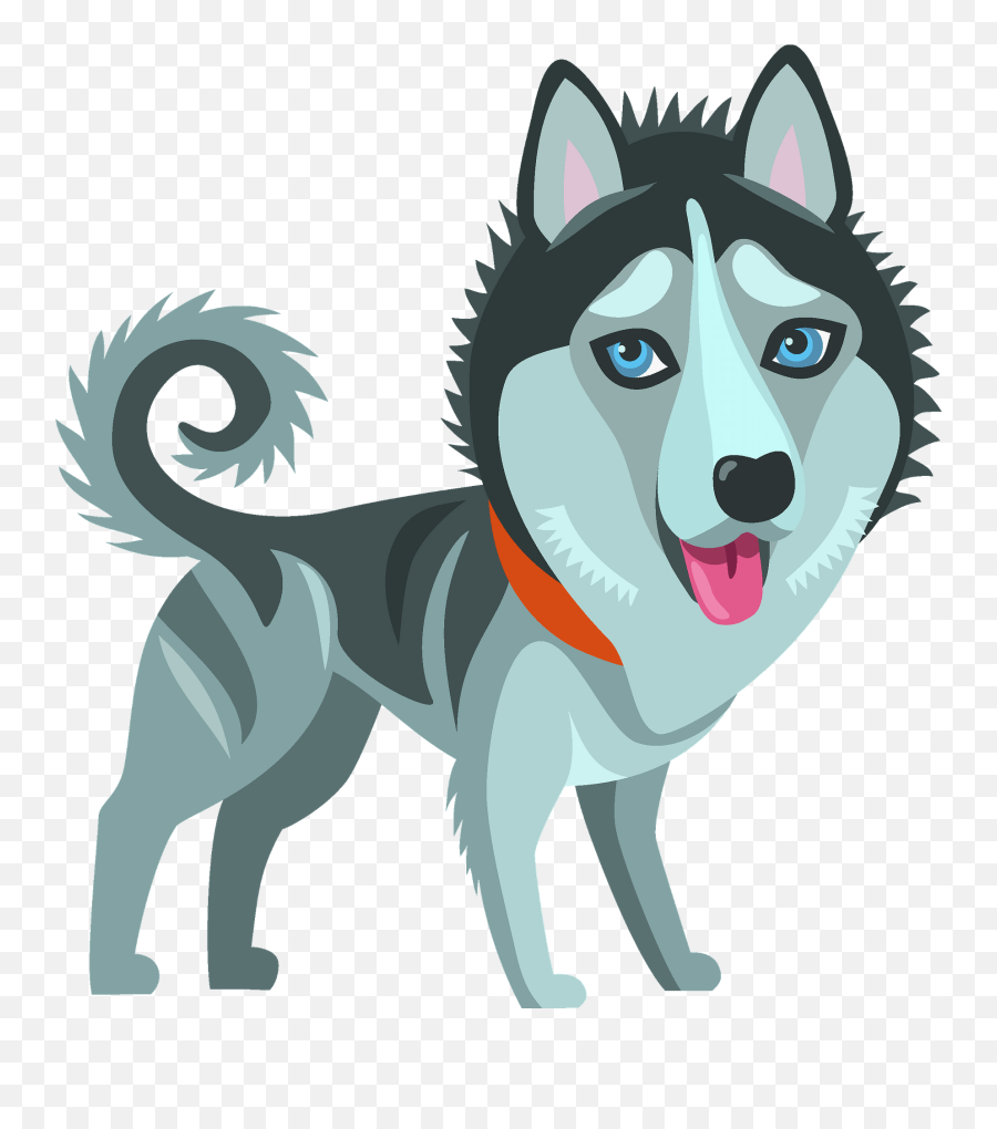 Siberian Husky Dog Clipart - Northern Breed Group Emoji,Siberian Husky Emoji