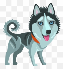 Siberian Husky Dog Clipart - Northern Breed Group Emoji,Siberian Husky Emoji