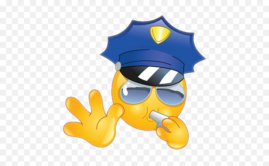 Smeily Store - Police Emoji,Emoticon Perplessa