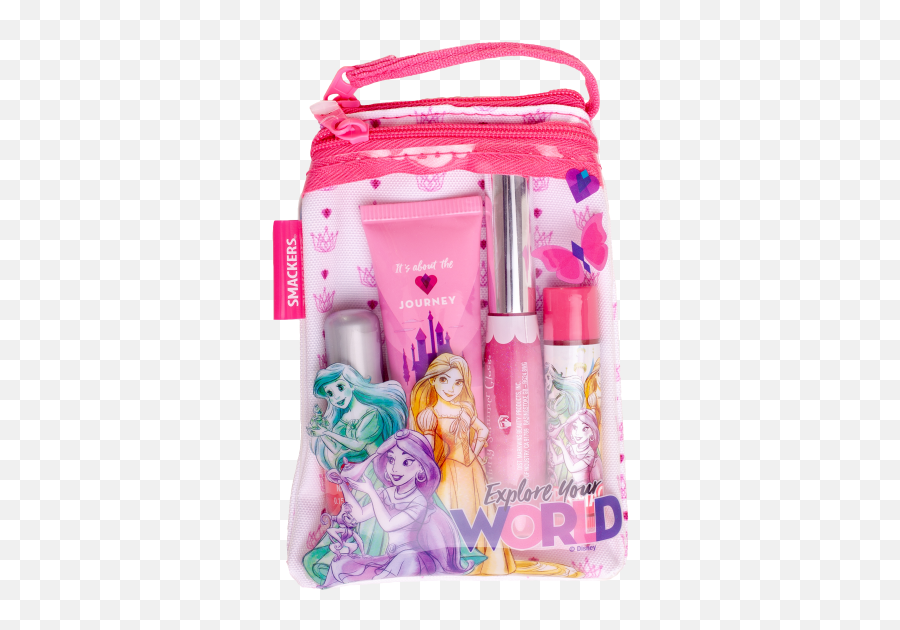 Princess Glam Bag Lip Smacker - Disney Princess Lip Smacker Bag Set Emoji,Kiss Emoji Cosmetics