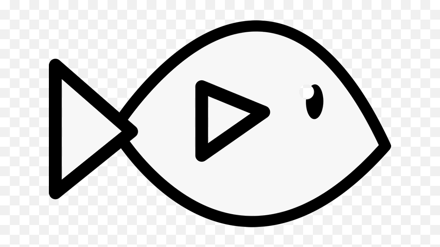 Download Fish Outline Rubber Stamp - Stick Figure Fish Png Emoji,Emoji That Looks Like A Stick Figure