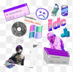 Vaporwave Aesthetic Tumblr Sticker By Kittenn Dreyer - Windows Me Emoji,Tumblr Emojis Cry Face