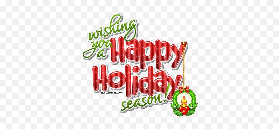 Happy Holidays Clip Art - Happy Holidays Season Gif Emoji,Emotions And Holidays