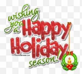 Happy Holidays Clip Art - Happy Holidays Season Gif Emoji,Emotions And Holidays