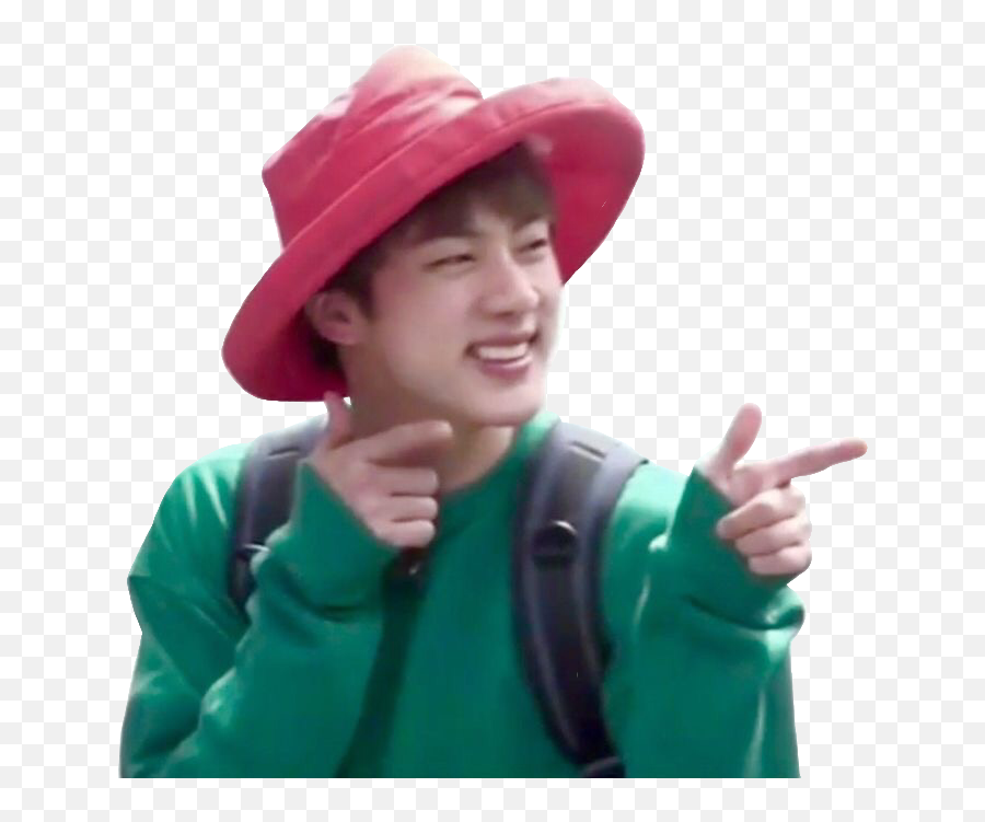 The Most Edited Memebts Picsart - Jin Finger Guns Emoji,Yeontan Emoticon