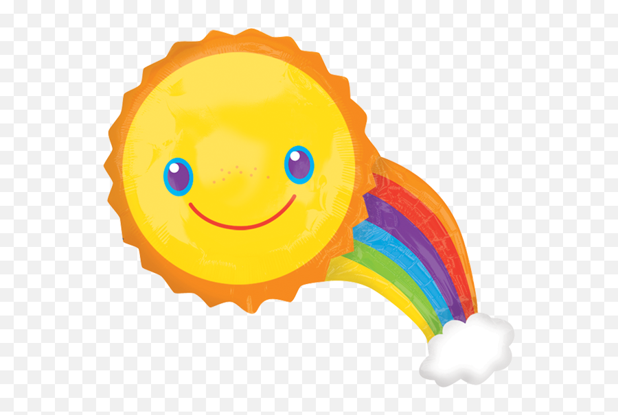Rainbow Balloons - Rainbow Supershape Foil Balloon Emoji,Emoticons Foil Balloons