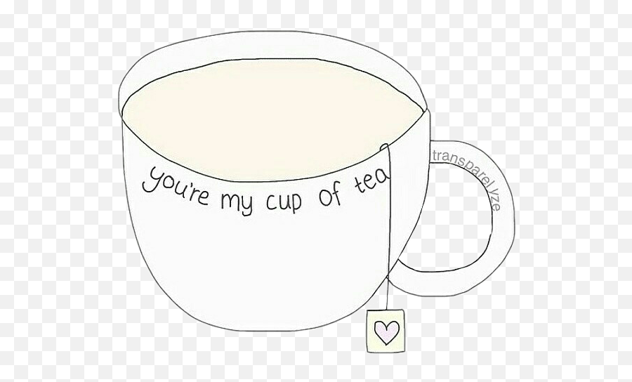 Tea Cup Teacup Tumblr Cute Sticker By Thegold Shadow - Serveware Emoji,They're He Go Tumblr Emoticon