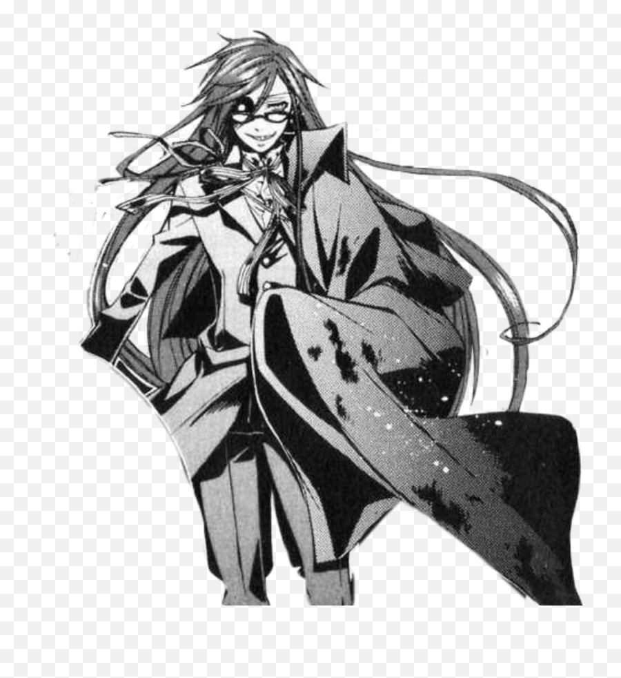 Grell Kuroshitsuji Sticker - Grim Reaper Black Butler Manga Emoji,Grell Sutcliff Emojis