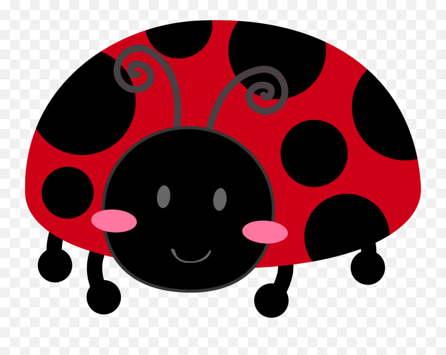 Girl And Ladybugs Clip Art - Dot Emoji,Mariquita Emoticon