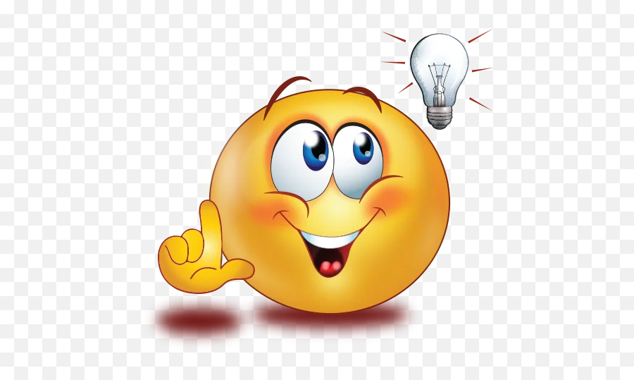 Brilliant Idea Thumb Up Emoji - Thinking Emoji Png,Evil Idea Emoji