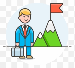 Success Goal Businessman Icon - Failure To Success Icon Emoji,Businessman Emoji