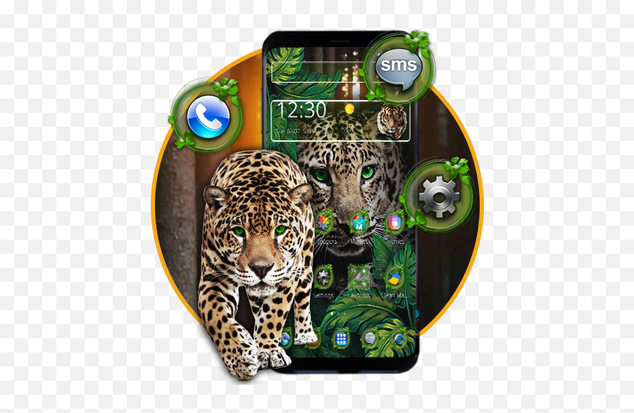 Green Wild Cheetah Theme - Aplikacionet Në Google Play Wala Emoji,Hyena Emoji