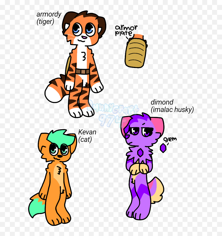 Redrew Old Ocs - Dot Emoji,Angry Emotion Tiger Dolls