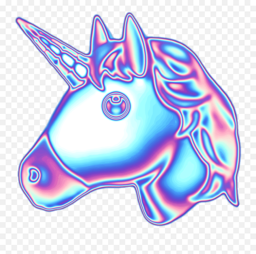 Download Unicorn Emoji Png Transparent - Transparent Blue Aesthetic Stickers,Unicorn Emoji