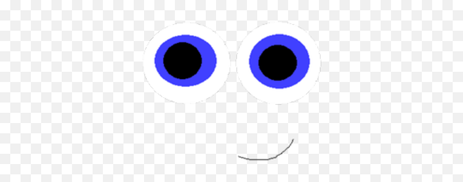 Roblox Face - Smile Blue Eyes Roblox Dot Emoji,Moving Face Emoticon