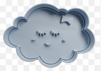 Nubes Con Ojitos - Cortante Nube Emoji,Emojis Con Fondant