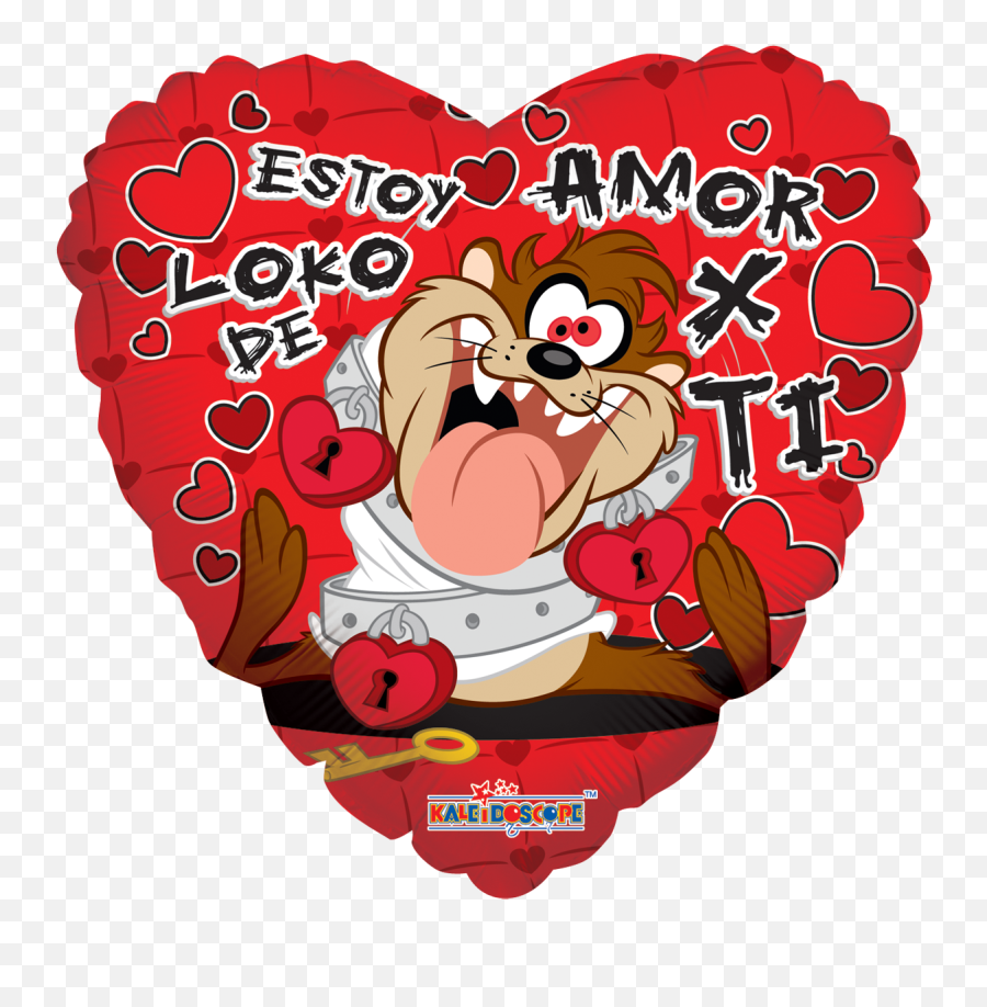 Globo Taz Loko De Amor 9 Taz Hermoso Valentine Cartoon - Amor Imagenes De Tazmania Emoji,Deadpool Emoji Copy And Paste