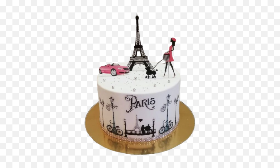 Girls Cakes Kids Birthday Cakes Dubai - Eiffel Tower Cake Design Emoji,Eiffel Tower Emoticon