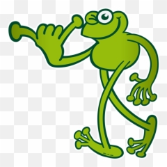 Happy Cartoon Frog Translucent Background - Clip Art Library Emoji,Aloha Hand Sign Emoticon