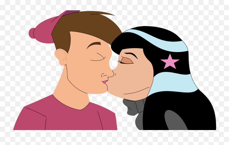 Timmy And Betty Kiss - Timmy Turner Full Size Png Download Emoji,Kissing Emoji With Love You On It