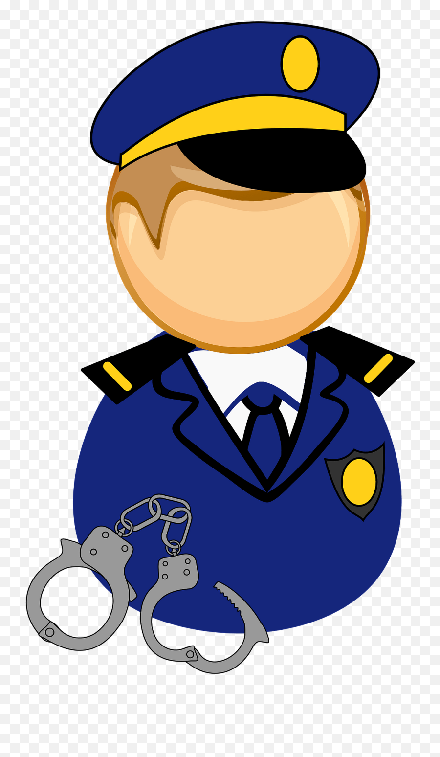 First Responder - Policeman Clipart Free Download Breakfast Cereal Market Share Emoji,Handcuffs Emoji