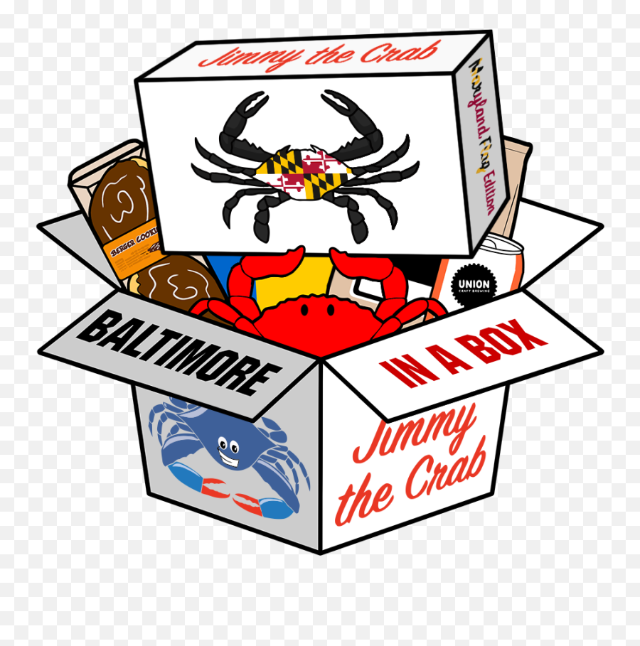 Baltimore Jimmy The Crab Box U2014 Baltimore In A Box Emoji,Apple Old Crab Emoji