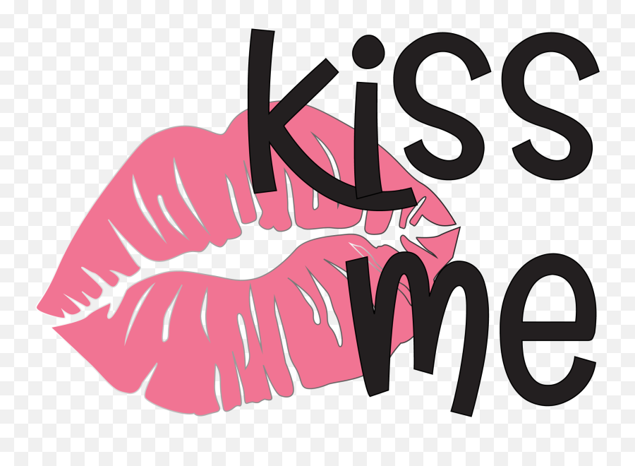 Kiss Me 2 Svg Cut File Emoji,Text Kiss Emoji