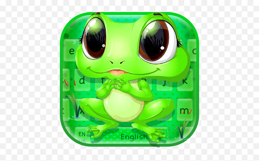 Amazoncom Cute Big Eyes Frog Keyboard Theme Appstore - Pond Frogs Emoji,Frog Emoji Transparent