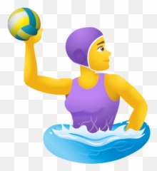 Woman Playing Water Polo - For Volleyball Emoji,Water Polo Ball Emoji