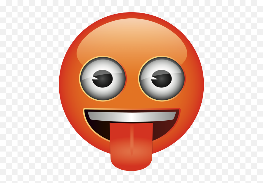 Face With Tongue Variant Orange - Happy Emoji,Orange Emoji