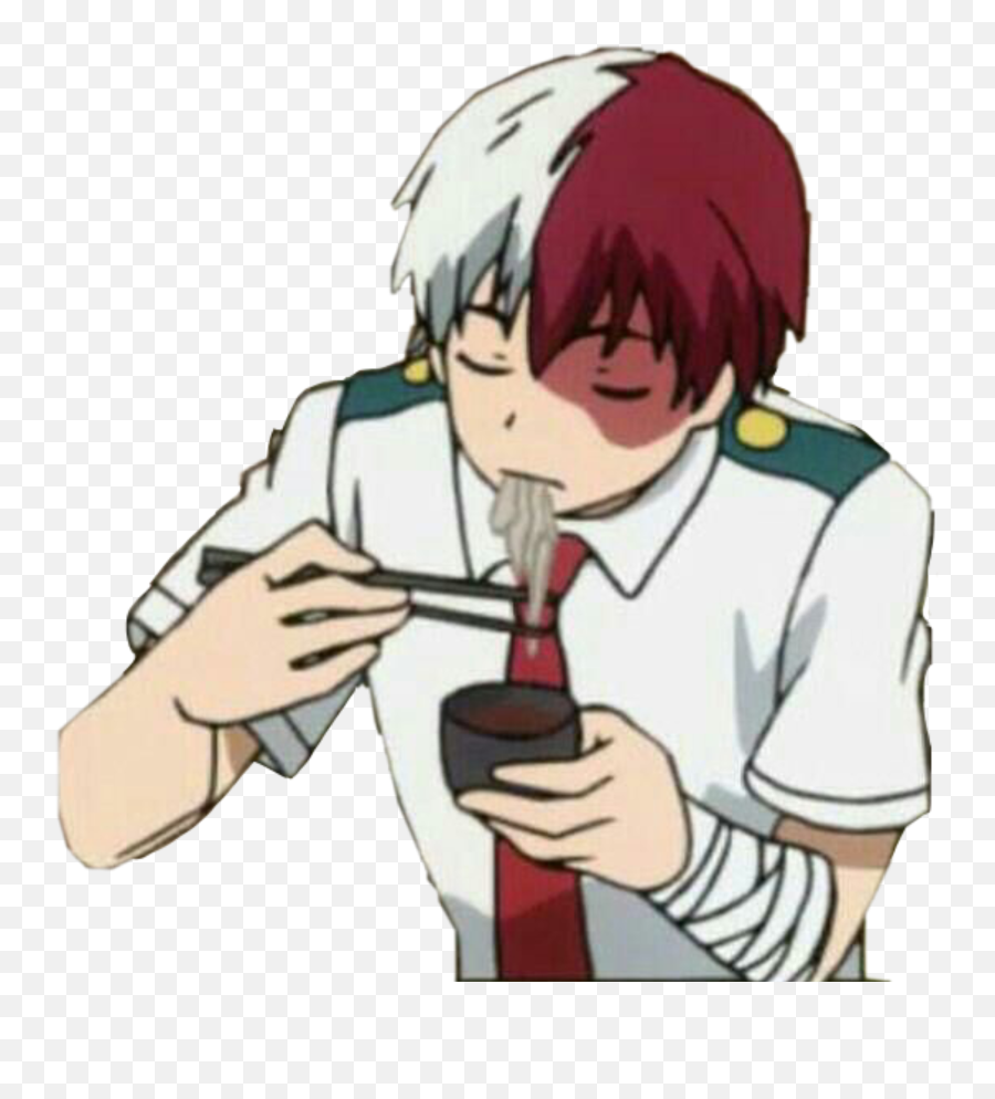 Myheroacademia Todoroki Shouto Sticker By Kariimach - Shoto Todoroki Comiendo Soba Emoji,Todoroki Emoji