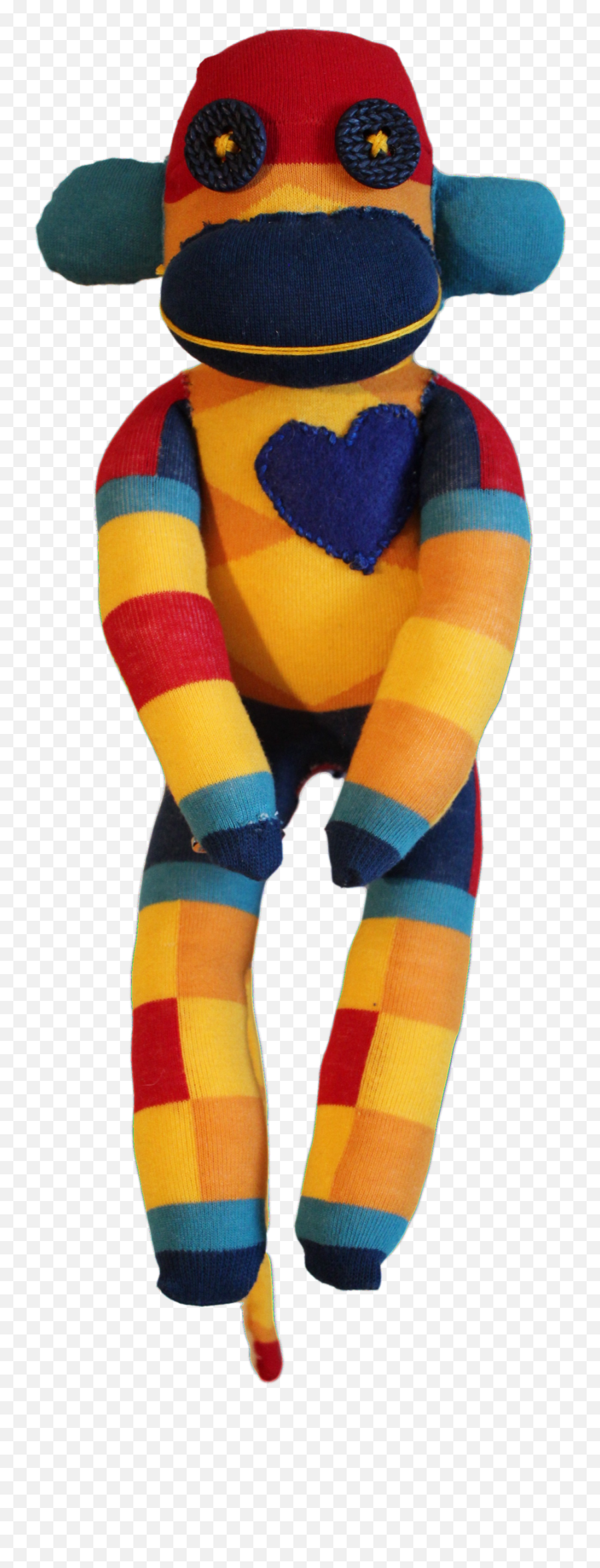 Handmade Sock Monkey Plush Toy With Funky Pattern Socks - Soft Emoji,Emoji Stuffed Toys