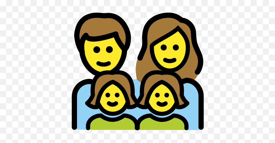 U200du200du200d Family With Mother Father And Two Daughters - Emoji Familoa,Find The Emoji 2