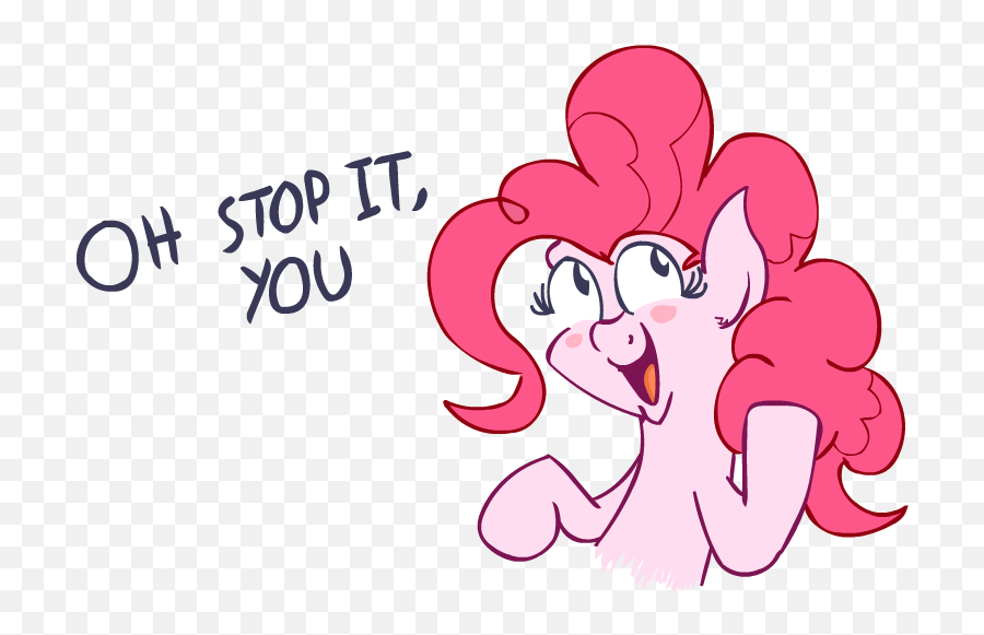 Friendship Is Magic - Pinkie Pie Oh Stop It You Emoji,Stop Character Emotion