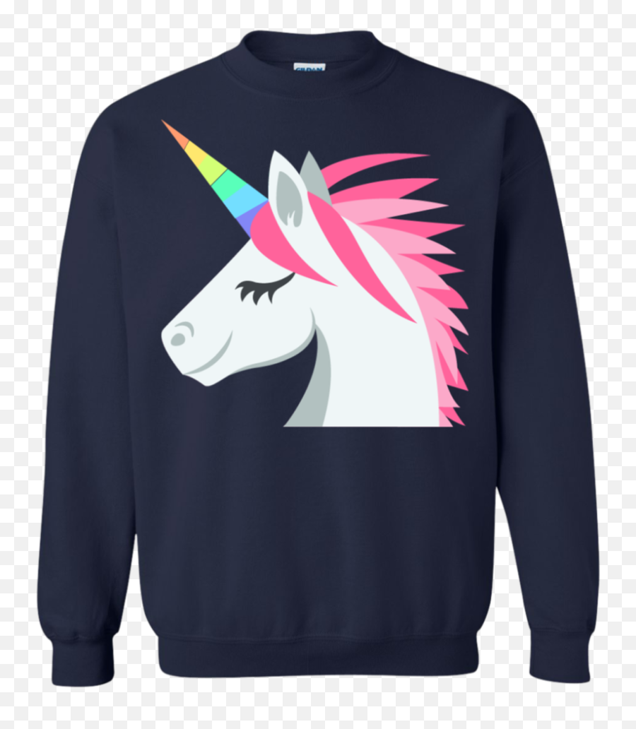 Unicorn Face Emoji Sweatshirt U2013 That Merch Store - Mustang Ugly Christmas Sweater,Calm Face Emoji