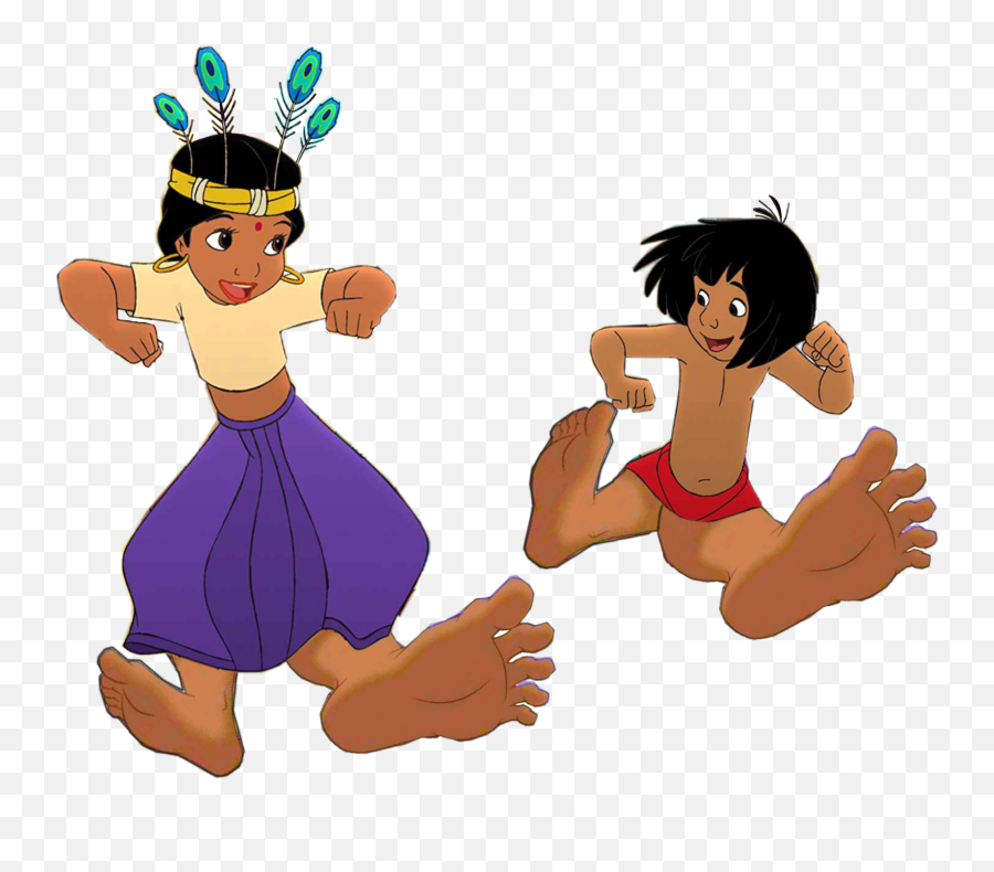 Mowgli Shanti Bare Feet Sticker - Jungle Book Mowgli Feet Emoji,Foot Emoji
