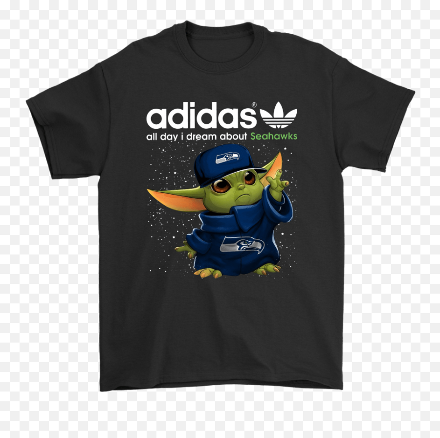 Baby Yoda Adidas All Day I Dream About - Supreme Star Wars Shirt Emoji,Emotions Interfering Detroit Lions Team