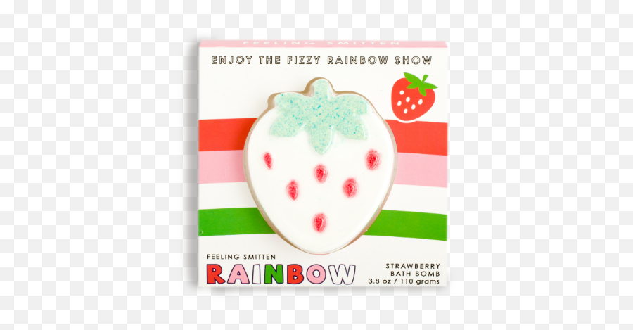 Rainbow Strawberry Bath Bomb - Dot Emoji,Emoji Bath Bomb