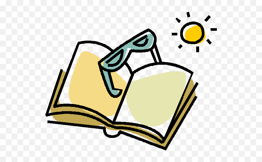 Beach Reading Clipart - Clip Art Library Summer Reading Clip Art Emoji,Iphonecoloring Single Face Emojis