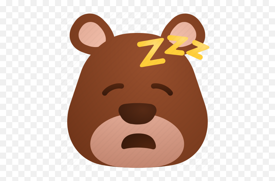 Animal Bear Emoji Night Sleep Icon - Png Cartoon Money Bear,Sob Emoji Pillow