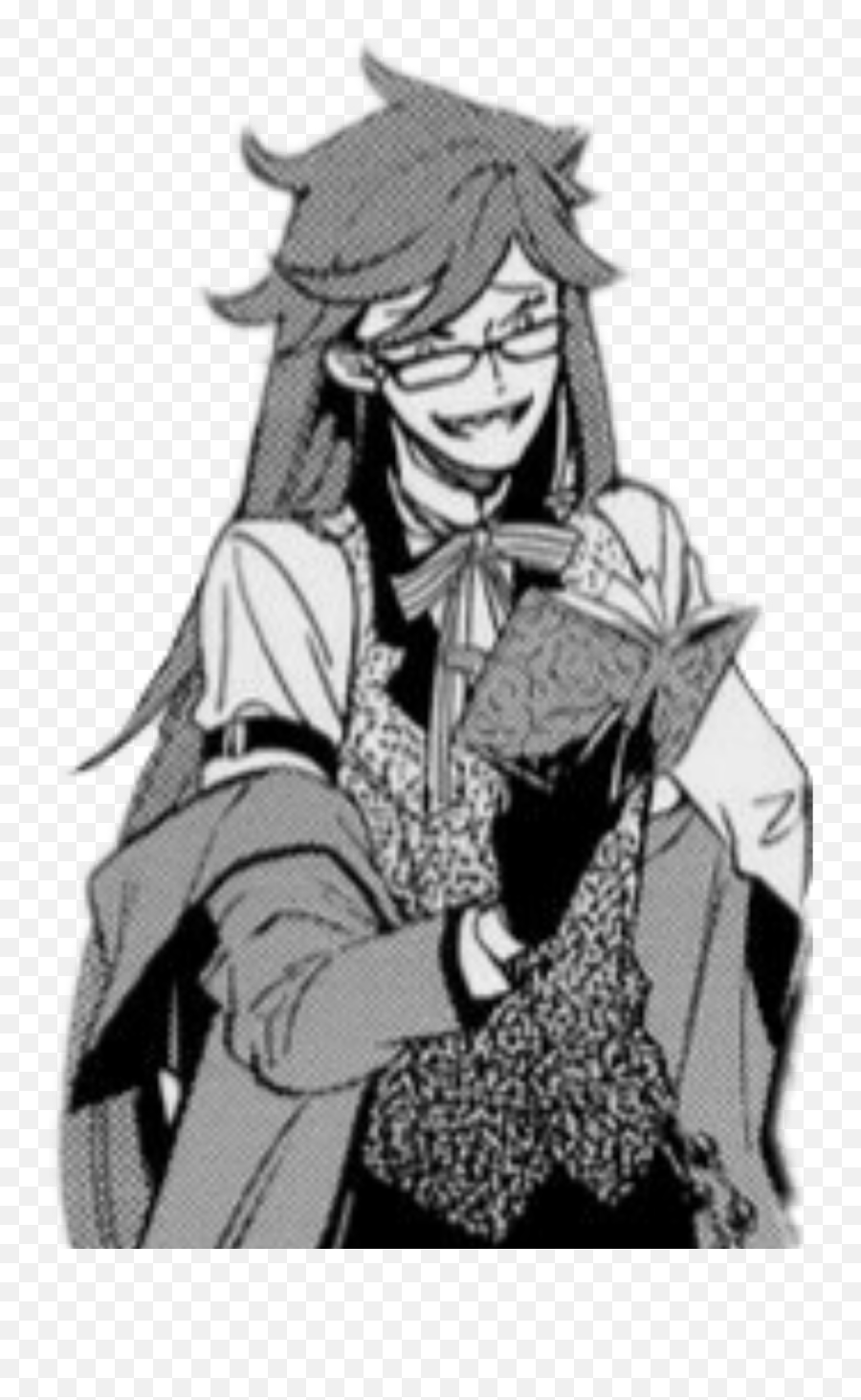 Grell Kuroshitsuji Sticker - Grell Sutcliff Manga Png Emoji,Grell Sutcliff Emojis