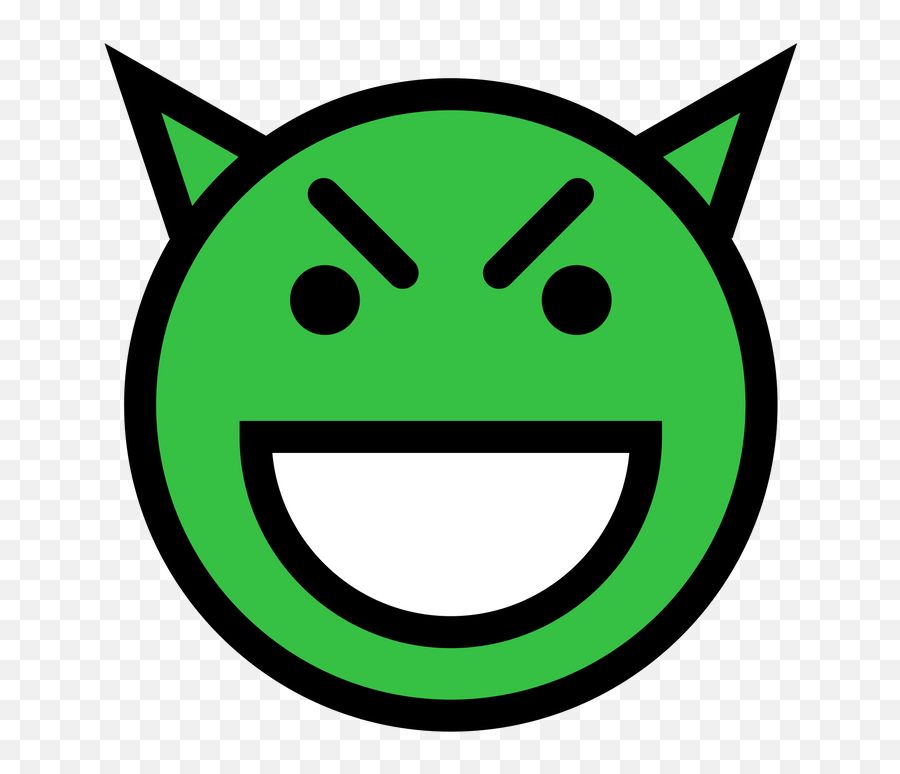 Smiley Face Laughing Evil Looking Devil Face Green T - Shirt Smiley Face Devil Emoji,Barfing Face Emoticon