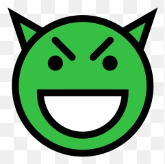 Smiley Face Laughing Evil Looking Devil Face Green T - Shirt Smiley Face Devil Emoji,Barfing Face Emoticon