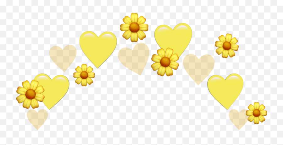 Heartjoon Yellow Heart Sticker By Haley Namjoon - Transparent Yellow Heart Crown Emoji,Yellow Heart Emoji Image